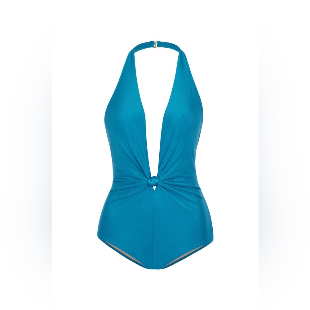 Adriana Degreas Halterneck Knot Swimsuit